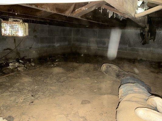 Crawl Space Vapor Barrier, Spray Foam & Black Mold Removal!