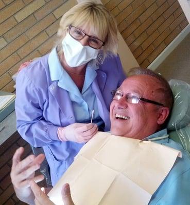 Some patients actually have fun in the dental chair!