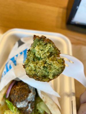 Inside of the Falafel