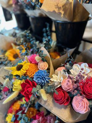 Come pick out your favorite hand-tied bouquet.