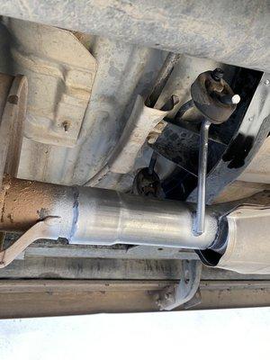 TOYOTA Sequoia Weld new piece was of pipe