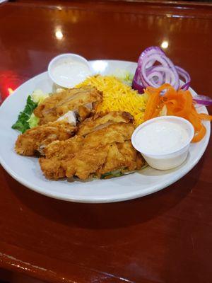 Breaded Southern Fried Chicken Salad