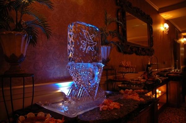 Ice sculpture - no idea if this was done in-house or not