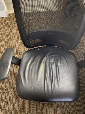 Stains on desk chair