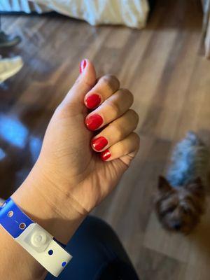 sns dipping manicure from lynn 10/10