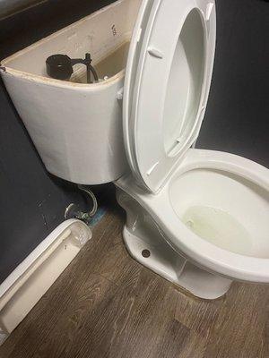 Broken toilet