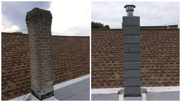 chimney rebuild