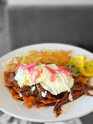 Mole Chilaquiles | @whaevaeats