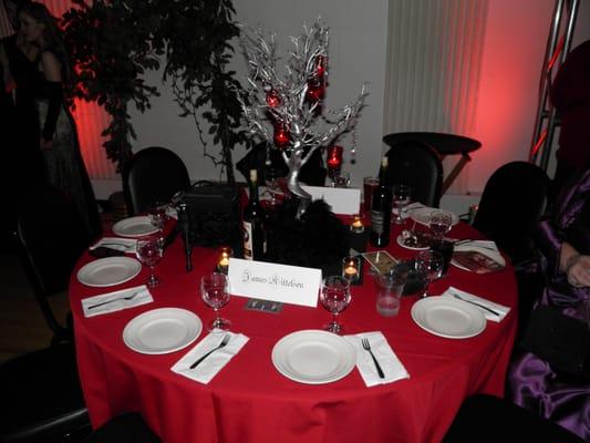 Our VIP table at the 2013 Vampire's Masquerade Ball!