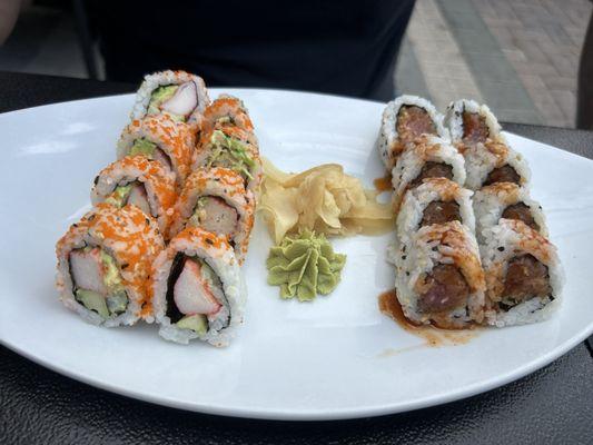 CA roll & Spicy Tuna Roll