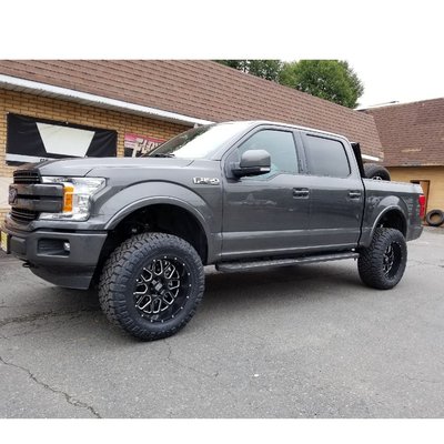 Here is a brand new F-150 with  200 miles on it, We put on a 6" BDSsuspension lift, on 20x10 XDwheels with some 35" Nitto Ridge Grapplers