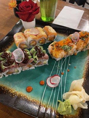 Golden, crazy, and dynamite rolls