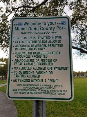 Park rules