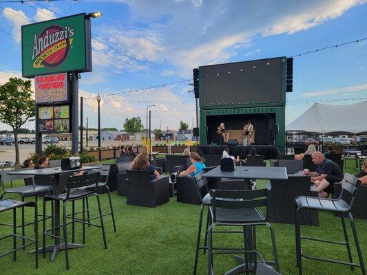 "The Garden" outdoor seating