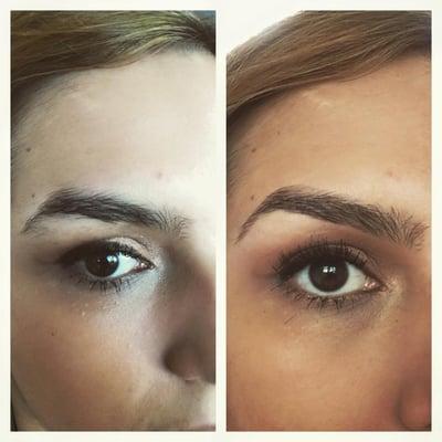 Never underestimate the power of a simple brow cleanup!