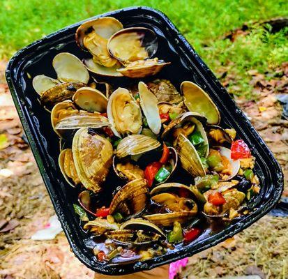 Clams with black bean sauce for $39. Very generous portion. Plump & juicy clams. Black bean sauce is mild in flavor.