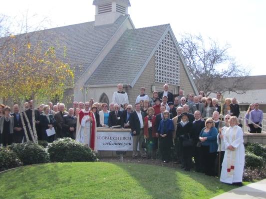 The people of the Episcopal Diocese of San Diego celebrating at Trinity Chapel.