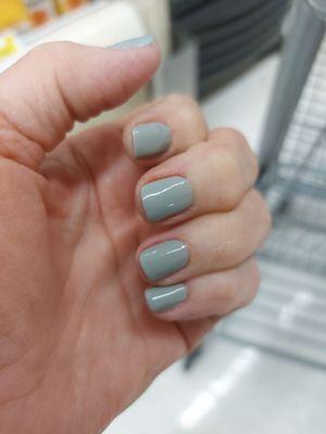 My new manicure matches  my shopping cart.