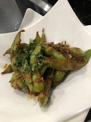 Spicy edamame