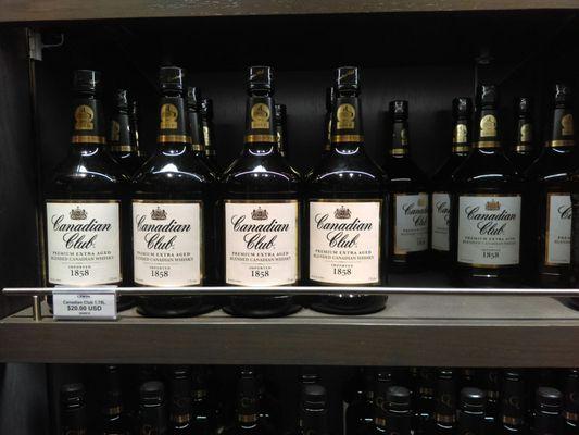 Canadian Club 1.75L $20.00 USD