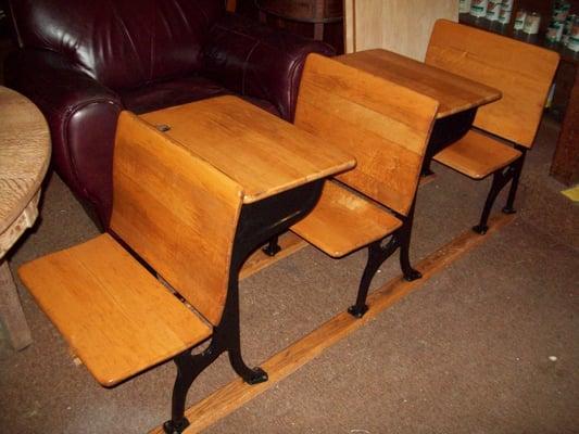 Old school desks refinished.