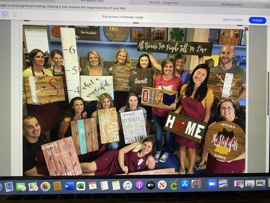 Aprons and Easels 