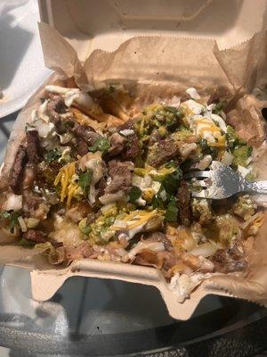 Loaded asada fries