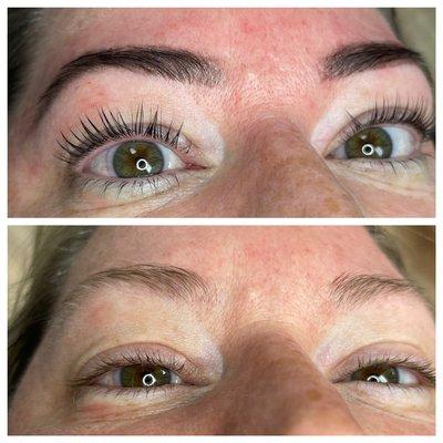 Keratin Lash Lift & Tint / Brow was W/ Tint