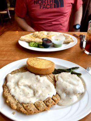 Giant Chicken Fried Steak Mother Lode Quesadilla