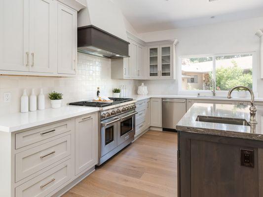 Transformed a Brentwood fire restoration into a gorgeous new kitchen