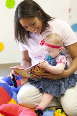 Our infant program starts at 3-months old with a nurturing 3:1 student-to-teacher ratio.