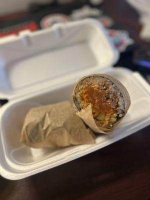 Hawaiian sushi burrito