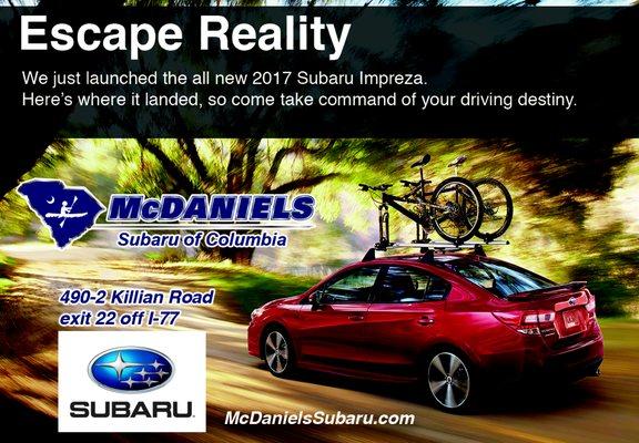 LOVE waht you drive! The new Impreza is here!