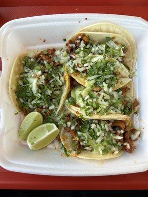 Adobada mini tacos