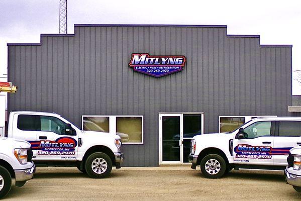 Mitlyng Electric, HVAC & Refrigeration - Trucks and Shop