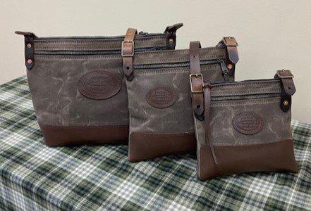 3 sizes of crossbody bags in various colors