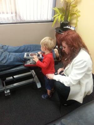 Even Toddlers like chiropractic!