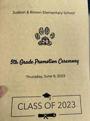 5th grade promotion