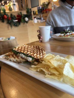 Chicken spinach panini