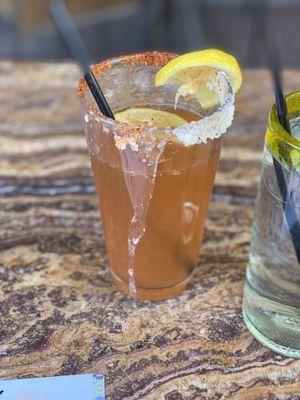 Michelada with Day Crusher Beer