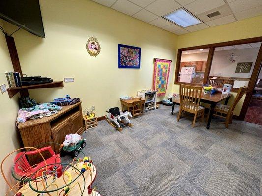 The Serenity Home is pleased to offer a children's room for play and comfort.