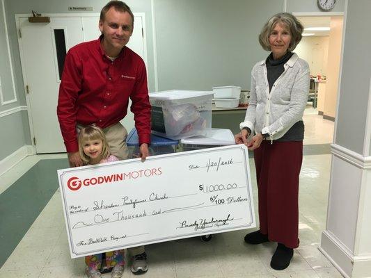 Godwin Motors, Inc has supported many local organizations in the Midlands community.