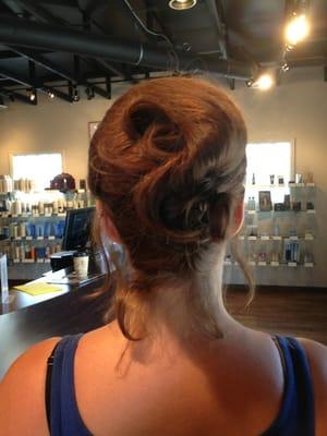 60s inspired updo.