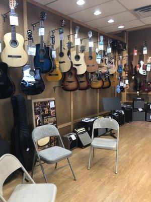 Acoustic guitars and ukuleles