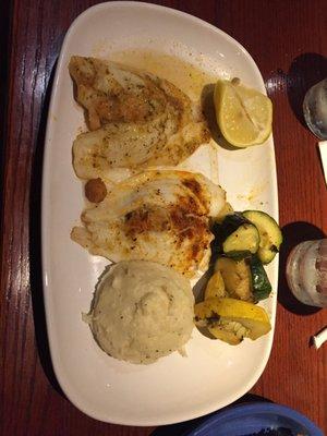 Stuffed wild caught flounder