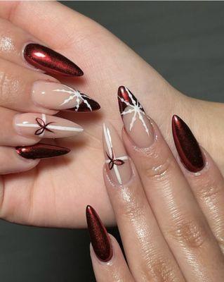 Best holiday nails @ Nails by Nina