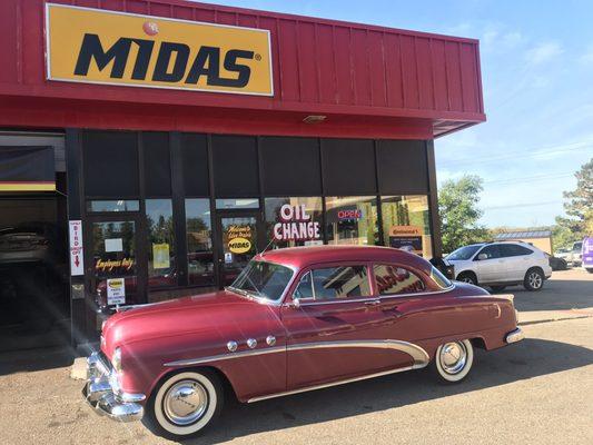 1952 Buick Special.  They are doing some brake work to it today.