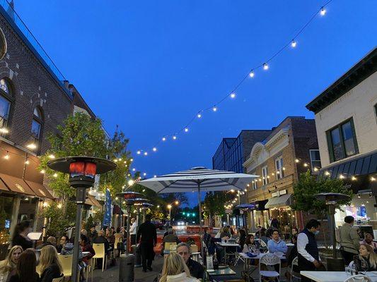 Outdoor dining area...