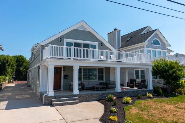 Beautiful Siding and Porch Renovation completed by Majestic