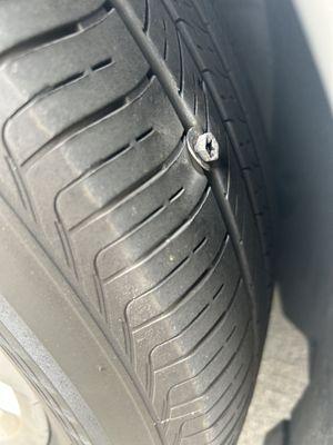 Screw in tire